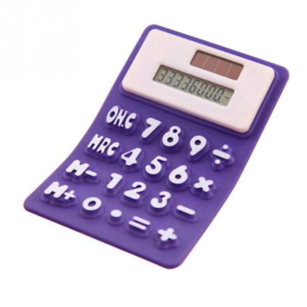 Calculatrice solaire souple | Violet