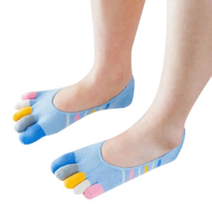 Pair of playful socks with toes | Blue