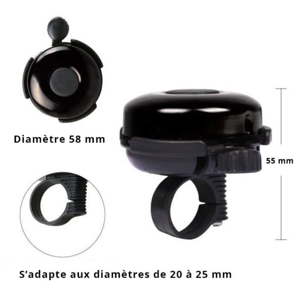 Cloche sonnette futée pour vélo | Bleu