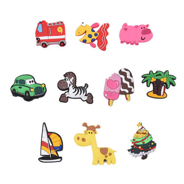 Set of 10 adorable colored magnets