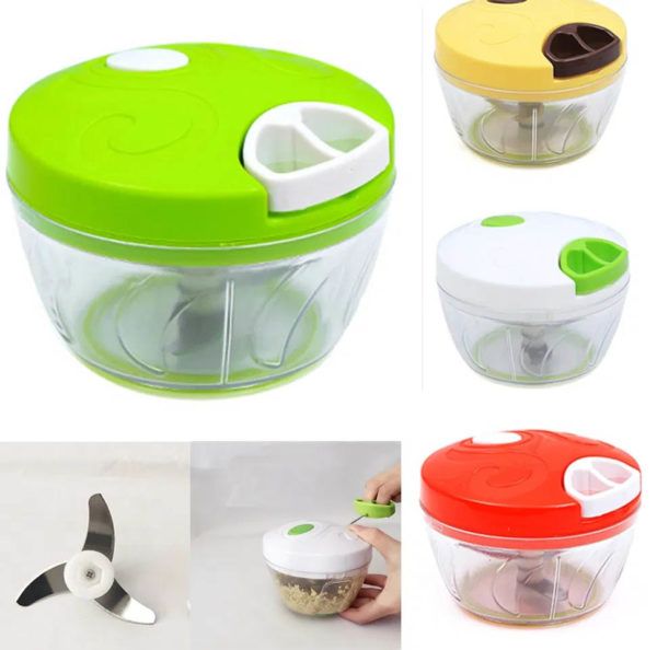 Mini multifunction manual chopper | Green