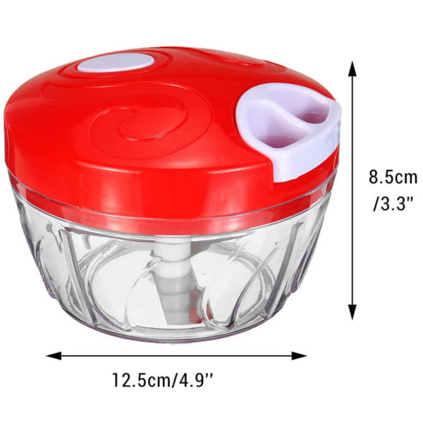 Mini multifunction manual chopper | Red