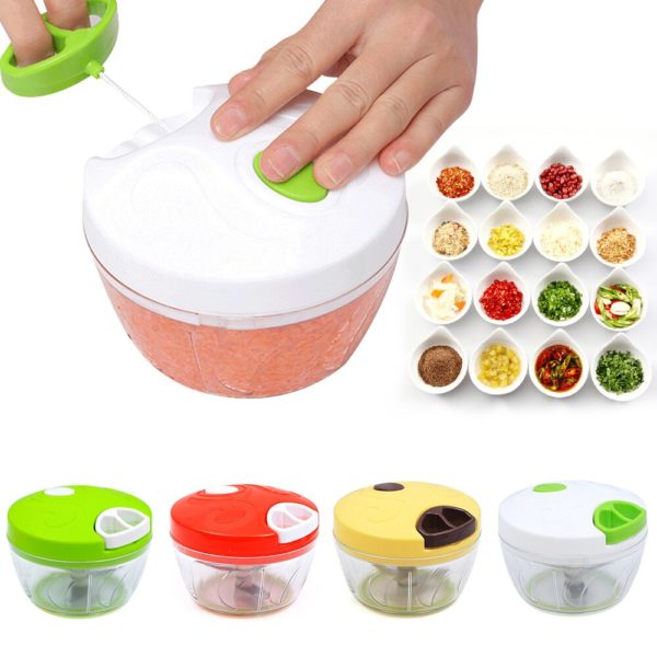 Mini multifunction manual chopper | Green