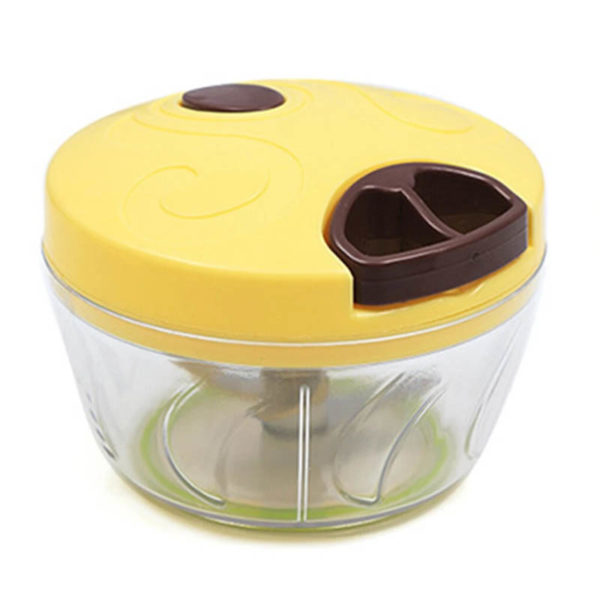 Mini multifunction manual chopper | Yellow