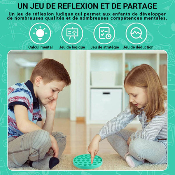 Jeu “Pop” en silicone composé de 4 Puzzles