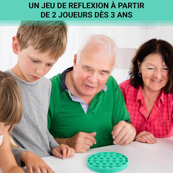 Jeu multifonction éducatif “Pop” en silicone carré | NOMBRES