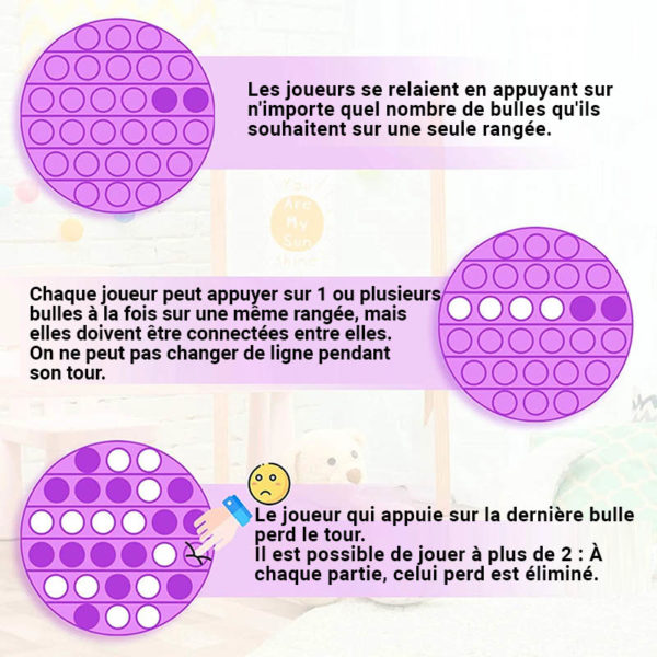 Fun puzzle silicone multifunction game | Purple