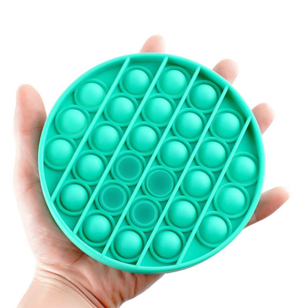 Jeu multifonction ludique “Pop” en silicone rond | Vert