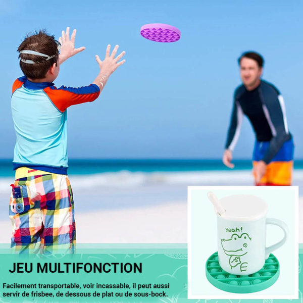 Jeu multifonction ludique “Pop” en silicone | Carotte