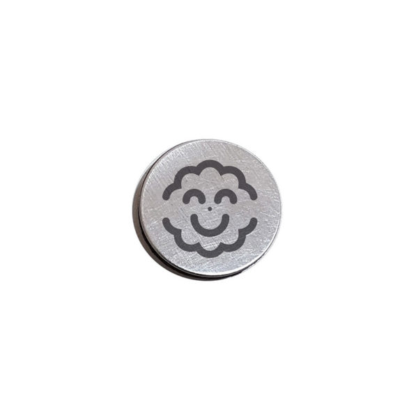 Adhesive metal token for Scrubbio