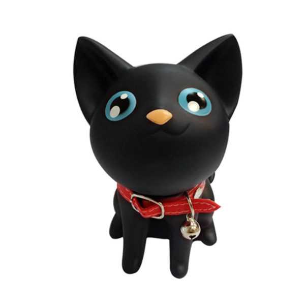 Adorable Cat Door Stopper | Black
