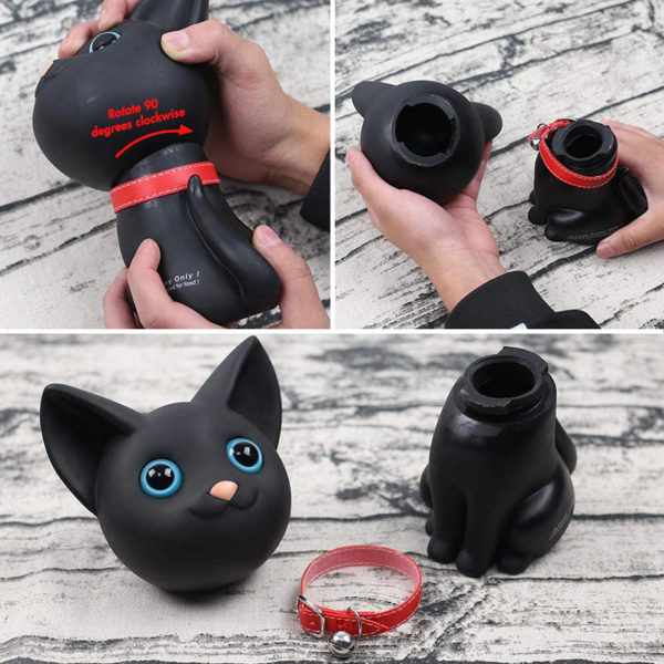 Adorable Cat Piggy Bank | Black