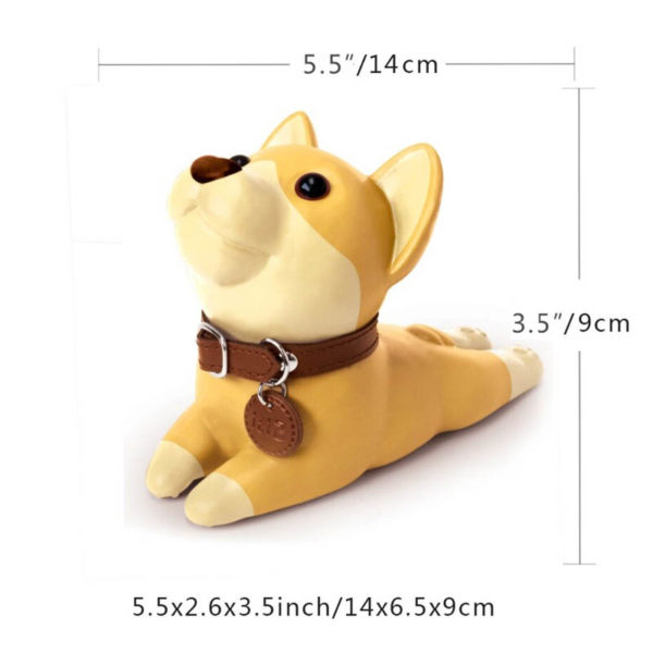 Adorable Dog Door Stopper | Brown