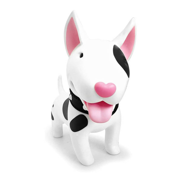 Cute piggy bank dog | White