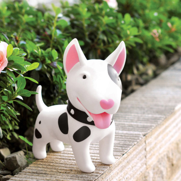 Cute piggy bank dog | White