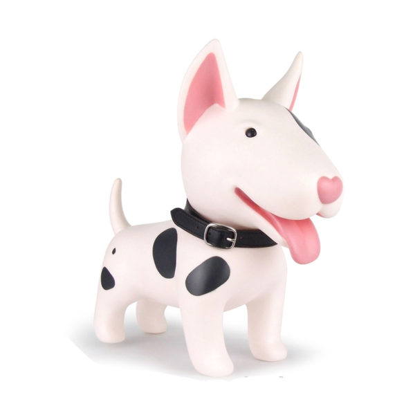 Cute piggy bank dog | White