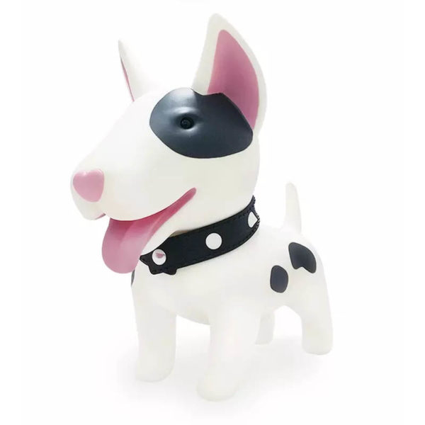 Cute piggy bank dog | White