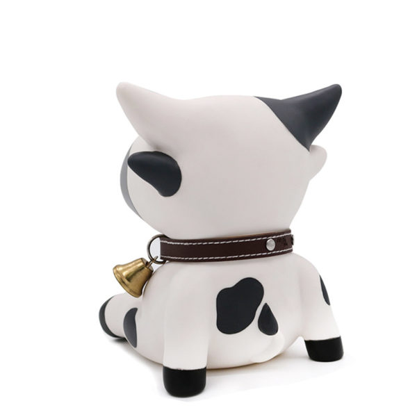 Adorable Cow Piggy Bank | White