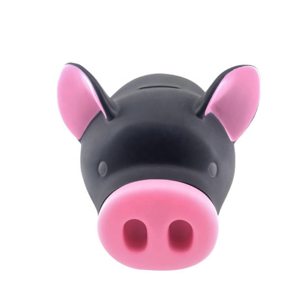 Adorable cochon tirelire | Noir