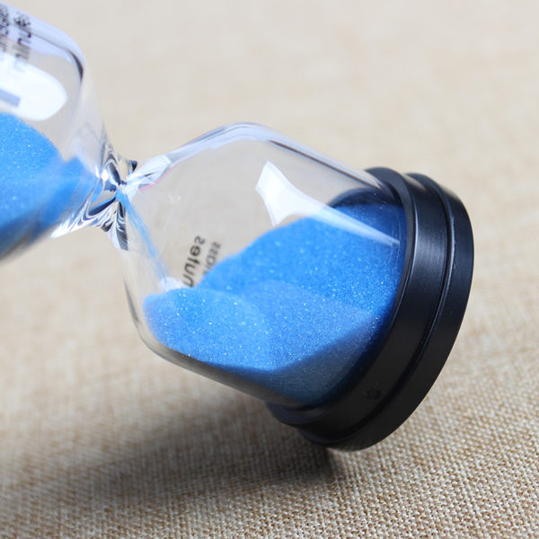 Adorable sablier en verre coloré 15 min | Bleu