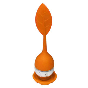 Leaf shaped tea infuser | Orange