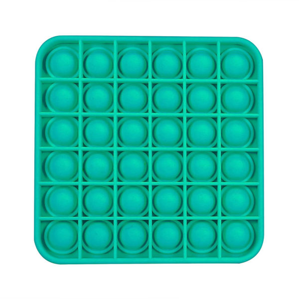Jeu multifonction ludique “Pop” en silicone carré | Vert