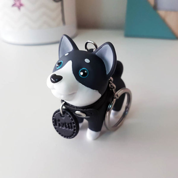 Dog keyring | Black