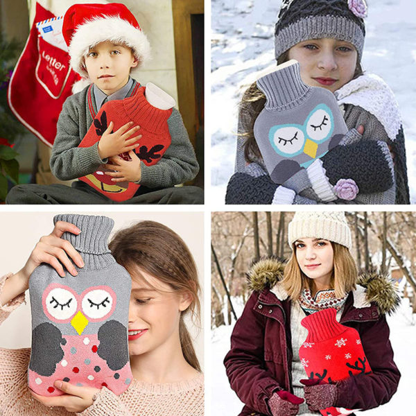 Adorable wool hot water bottle | Owl