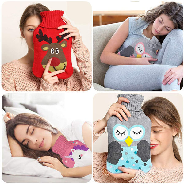 Adorable wool hot water bottle | Owl