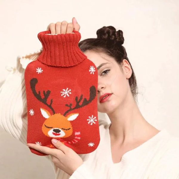 Adorable wool hot water bottle | Deer
