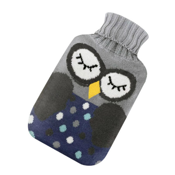 Adorable wool hot water bottle | Owl