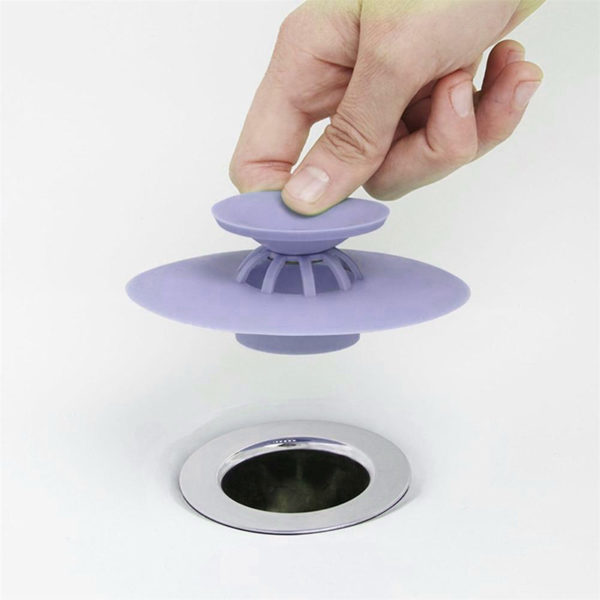 Magic silicone sink stopper | Purple