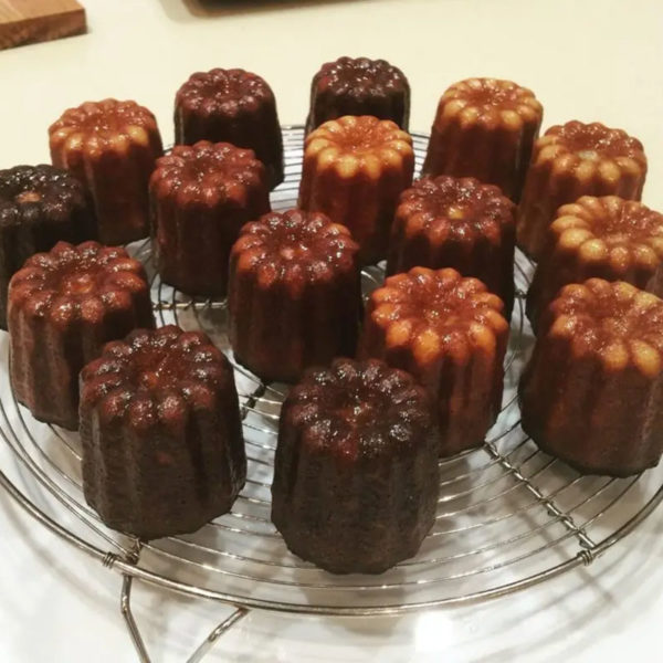 Moule en silicone pour 6 cannelés | Orange