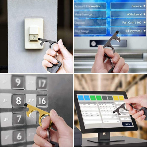 Smart multifunction hygienic key | Zinc