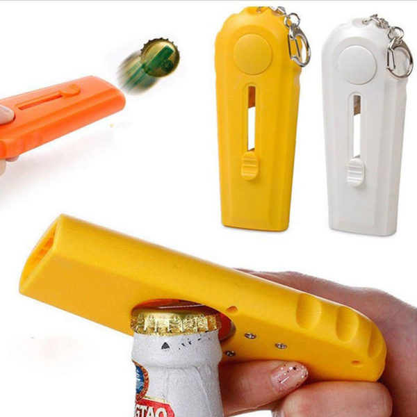 Bottle opener capsule launcher | Yellow
