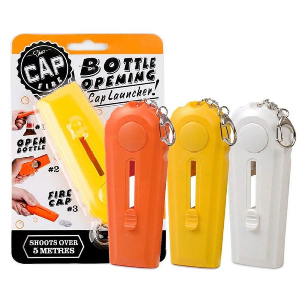 Bottle opener capsule launcher | Orange