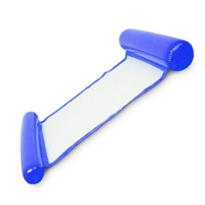 Hamac gonflable d’eau coloré | Bleu foncé