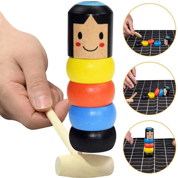 Unbreakable Magic Wooden Snowman Game