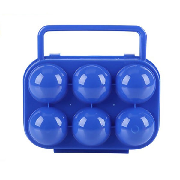 Colored transport box for 6 eggs | Blue