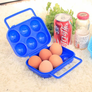 Boite de transport coloré pour 6 œufs | Bleu