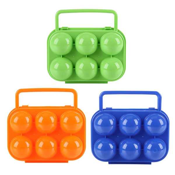 Colored transport box for 6 eggs | Orange