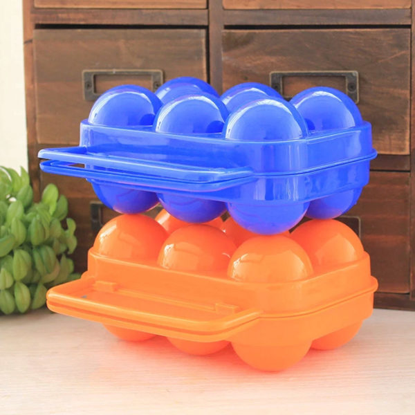 Colored transport box for 6 eggs | Green