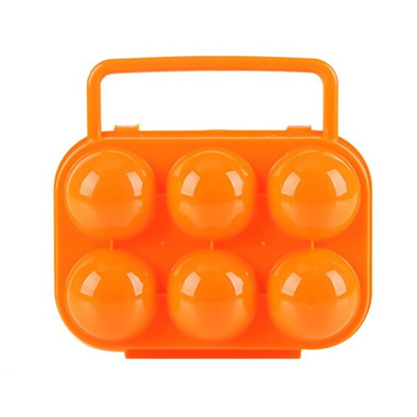 Colored transport box for 6 eggs | Orange