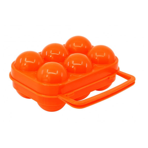 Colored transport box for 6 eggs | Orange