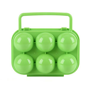 Colored transport box for 6 eggs | Green