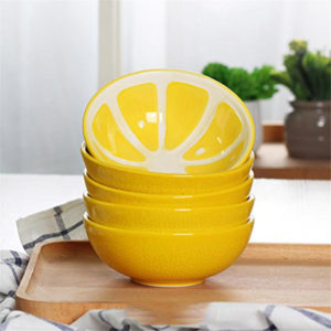 Colorful Fruity Ceramic Bowl | Lemon