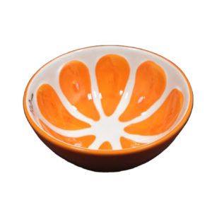 Colorful Fruity Ceramic Bowl | Orange