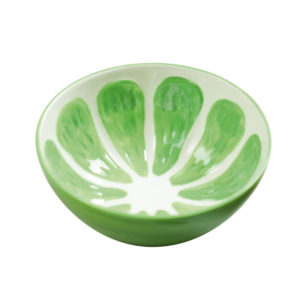 Colorful Fruity Ceramic Bowl | Lime