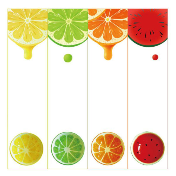 Lot de 4 bols colorés fruités en céramique