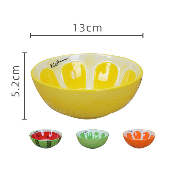 Colorful Fruity Ceramic Bowl | Lime